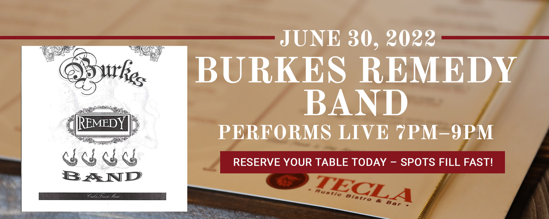 You are currently viewing 06/30/22 LIVE MUSIC FEATURING BURKES REMEDY BAND