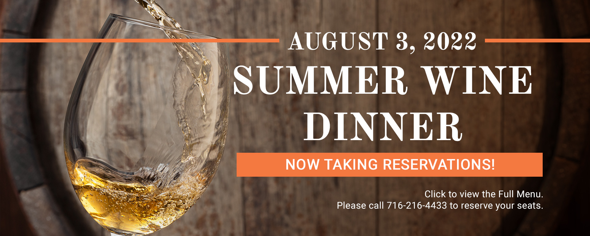 You are currently viewing 08/03/2022 Summer Wine Dinner